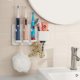 thumbnail image 2 of SCSYV Adhesive Electric Toothbrush Holder Wall Mounted Razor Hanger Bathroom Organizer Box ABS (White), 2 of 5
