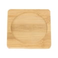 thumbnail image 4 of ZOENHOU 60 Pack 3.7 Inch Bamboo Coasters, Square Wooden Drink Coasters, Bamboo Tray for Drinks, Succulent, 4 of 6