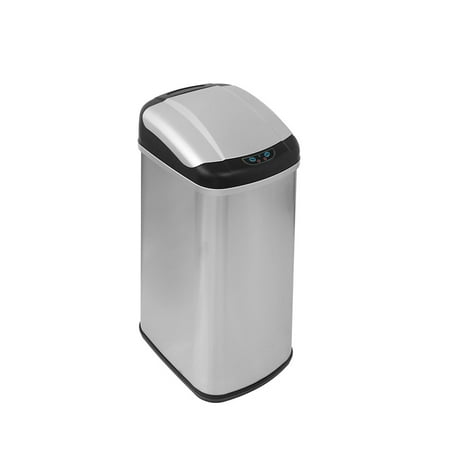 13.2 Gal Deodorizer Touchless Stainless Steel Trash Can Automatic Motion Sensor