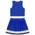 thumbnail image 3 of Alvivi Kids Girls Cheer Leader Costume Cheerleading Crop Top with Pleated Skirt Set 6-16, 3 of 7