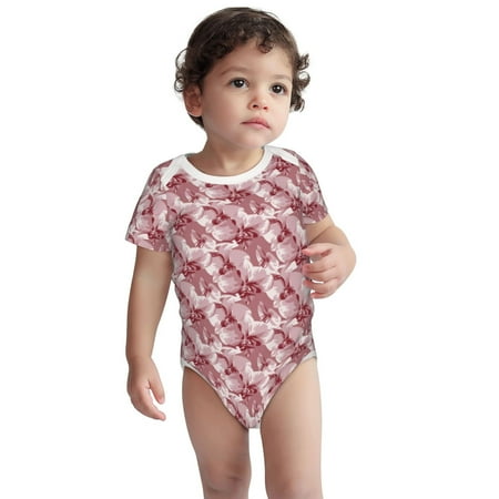 

Fotbe Orchids Flowers Pattern Unisex-baby Short-sleeve Bodysuit Short Sleeve Bodysuits One-piece 100% Organic Cotton for Infant Baby Boys Unisex-3 Months