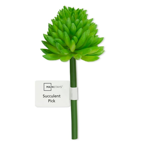 Mainstays Artificial Succulent Pick 2 inch x 4.25 inch Bright Green