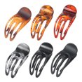 thumbnail image 4 of HAKIDZEL Hair Claw Clips Leopard Print Yellow 6Pcs 3.5x1.6in, 4 of 8