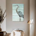 thumbnail image 3 of Elephant Stock Great Heron Wall Art - Vertical Multi Panel Canvas - Living Room Wall Decor - Animal Multi Panel - Blue And Gray Decor By Norman Wyatt Jr. - 36" x 57", 3 of 8