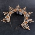 thumbnail image 4 of Diadema de diosa del sol, diadema vintage de VirginMary, disfraz de fiesta de Halloween, tocados para mujer, accesorios para el cabello, diademas de flores para mujeres y niñas, 4 of 5