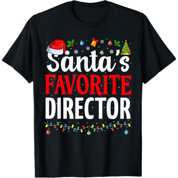Playful Comfort Tee - Santa’s Favorite Director Cool Christmas Director T-Shirt