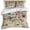 Pink, variant on Pink Flowers Bedding 3 Piece Duvet Cover Set California King, Spring Farmhouse Floral Leaves Vintage Soft Microfiber Comforter Cover with Zipper Closure & Pillowcases, FadeResistant Quilt Cover