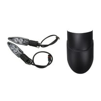 3 Pcs Motorcycle Accessories: 2 Pcs Front And Rear Turn Signal Indicator & 1 Pcs Front Mudguard Wheel Hugger