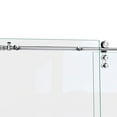 thumbnail image 3 of DreamLine Enigma-Z 56-60 in. W x 76 in. H Fully Frameless Sliding Shower Door in Polished Stainless Steel, 3 of 11