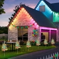 thumbnail image 4 of White Christmas Tree Outdoor,Solar Powered Christmas Trees with LED Christmas Lights,Pre-lit Small Artificial Xmas Tree for Yard Porch Walkway Pathway Grave Cemetery Christmas Decorations, 4 of 7