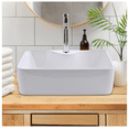thumbnail image 2 of Lavabo Ovalin De Cerámica Blanco Para Baño, 2 of 5