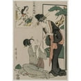thumbnail image 3 of Kitagawa Utamaro 11x14 Black Modern Framed Museum Art Print Titled - Chushingura: Act V of the Storehouse of Loyalty (Late 1790s), 3 of 5