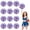 Blue+Red+White, variant on Pom Poms Cheer 12 Pieces- Cheerleading Pompoms Handheld Squad Set For Sports Team- Party- Festival- Adults Kids- Easy Fluff Design.