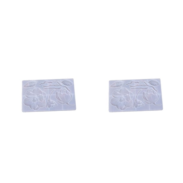 Advancent Molde de silicona, molde de fundición hecho a mano, colgante artesanal de resina, accesorios DIY, decoración del hogar, decoración para peonía 2piezas Advancent CBP362294