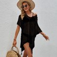 thumbnail image 3 of 2023 camisa de aire acondicionado exterior de verano europeo y americano blusa de protección solar hueca irregular delgada sexy, 3 of 3