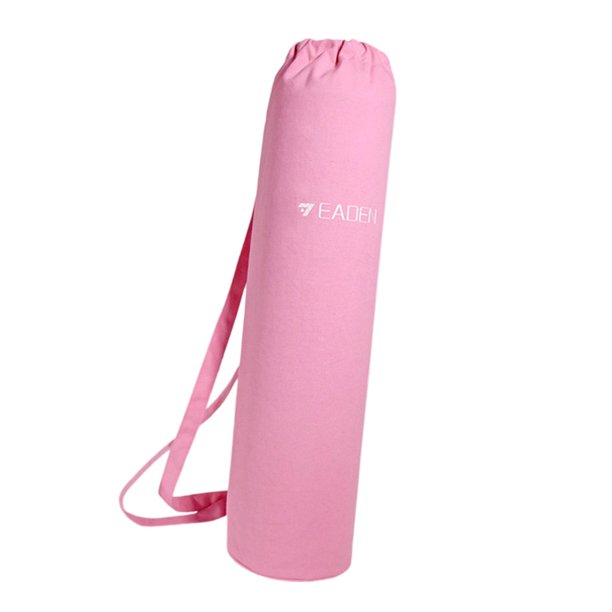 Bolsa para esterilla de , multifuncional, para gimnasio, de lona, para hombro, para viajes, oficina, ejercicio, pilates, entrenamiento. Rosa S