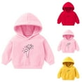 thumbnail image 4 of Odeerbi Kids Boys Girls Fleece Hoodies Printed Pullover Hooded Sweatshirts Fashion Casual Long Sleeve Printing Hooded Sweatshirt Tops Yellow, 4 of 4