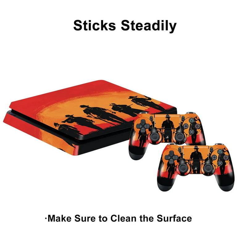 Full Set Skin Decal for PS5 Console Disc Edition,Red Dead Redemption 2  Sticker Vinyl Decal Cover Wrap for Playstation 5 Console and 2 Controllers:  : PC & Video Games