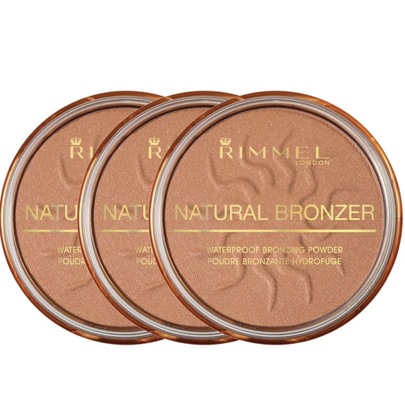 (3 Pack) Rimmel Natural Bronzer Powder, 027 Sun Dance, 0.49 Ounce