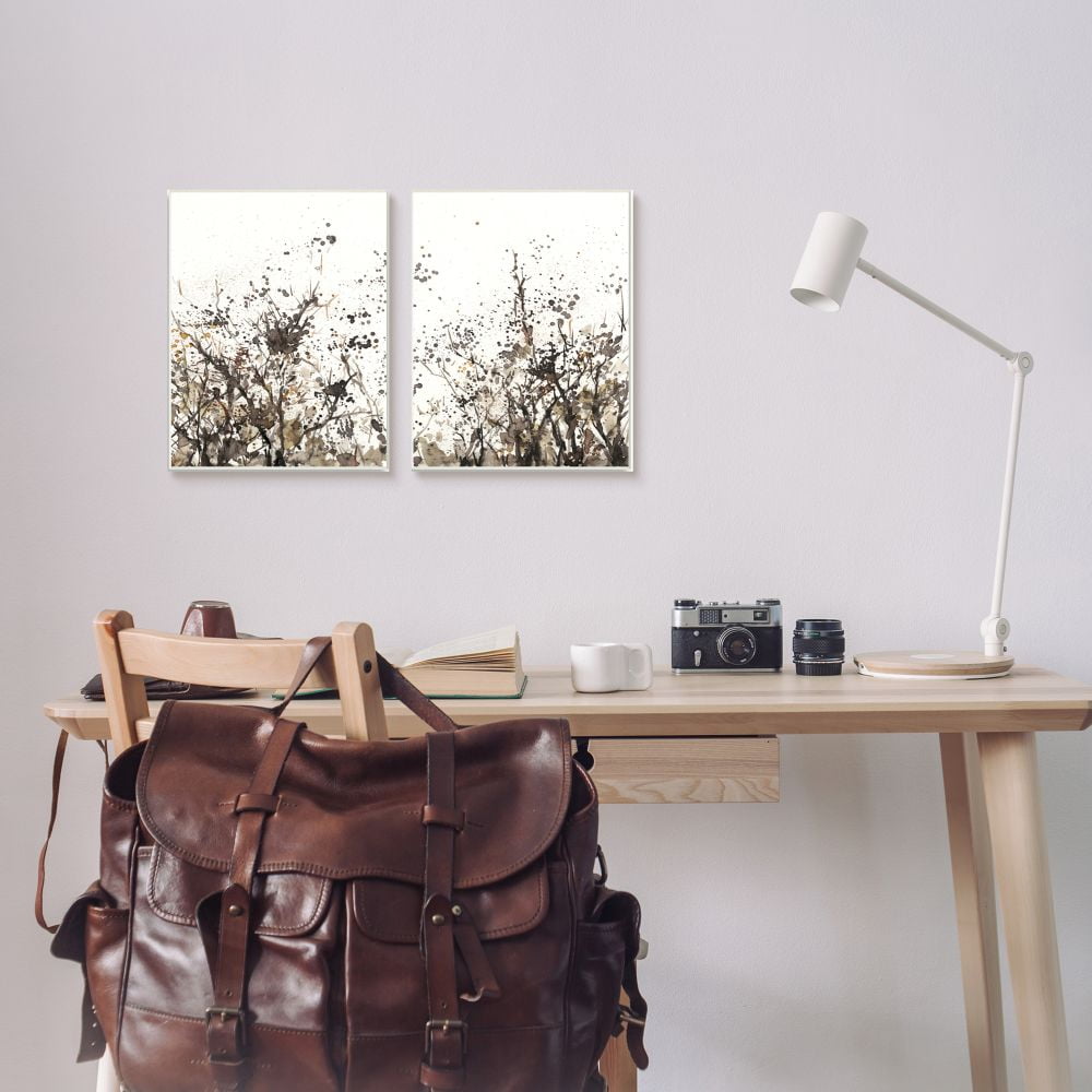 Stupell Industries Watercolor Field of Grassy Weeds Brown Tan Painting Designed by Samuel Dixon