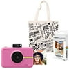 Polaroid Snap Touch Instant Digital Camera (Pink) Starter Kit with Tote Bag