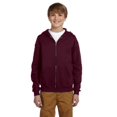 thumbnail image 2 of Jerzees Sweat à Capuche Zippé Complet pour Jeunes, m, Marron, 2 of 5