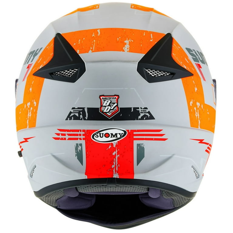 Suomy Stellar Vigor Motorcycle Helmet Matte Gray/Orange XS