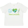 thumbnail image 3 of Inktastic Peace Love Earth Girls Toddler T-Shirt, 3 of 5