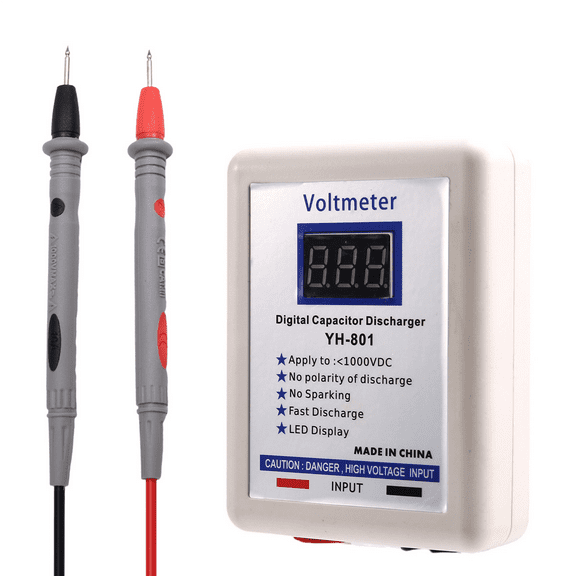 New Arrivals 1000V Digital Capacitor Voltmeter Fast Discharger Discharging Tool