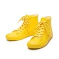 thumbnail image 3 of DKSUKO Women's Rain Boots Waterproof High Top Rain Shoes with Lace Up Anti-Slip Garden Shoes (6 B(M) US, Yellow), 3 of 7