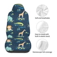 thumbnail image 5 of Yiaed Tropical Animals Print Car Seat Covers,Universal Auto Seats Protector Fits for Car,SUV Sedan,Truck,Automotive Seat Covers & Accessories(Two packs), 5 of 7