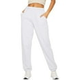 thumbnail image 4 of Akiihool Pants for Women Trendy Women’s Pants, Women’s Drawstring , Women’s Knit (White,L), 4 of 4