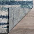 thumbnail image 4 of Addison Reston Modern Geometric Shag Blue Area Rug, 4 of 8