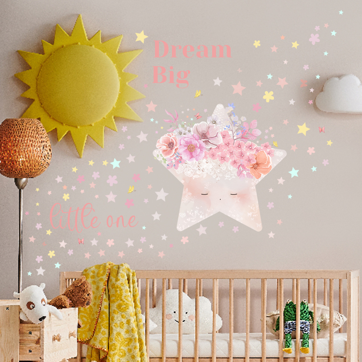 Heart Wall Stickers Kids - Nursery Decor Easy To Apply - Decals