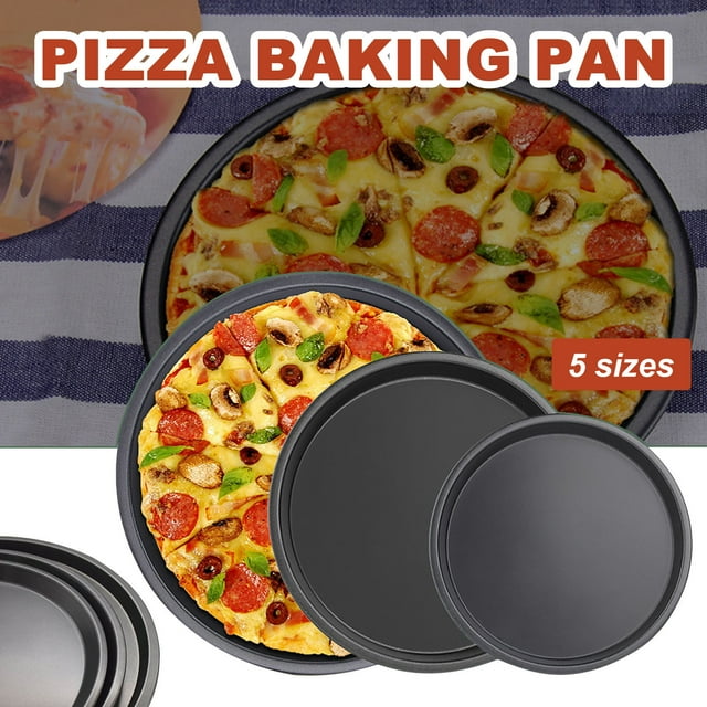 Vaidha Moule à Pizza Rond Peu Profond Moule à Pizza pour la Maison Moule de Cuisson pour Pizza Fabricant de Cuisine Occidentale
