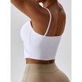 thumbnail image 4 of Arvbitana Women's Slim Yoga Cami Tops Solid Color Front Twist V-neck Vest Sleeveless Spaghetti Strap Slit Show Navel Cropped Camisole Party Streetwear, 4 of 6