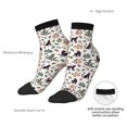 thumbnail image 6 of Fuzoiu Black Cat And Snake Print Adult Socks, Crew Moisture-wicking Socks, Unisex Cushion Crew Socks,Casual Sports Ankle Socks, 6 of 7