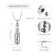 thumbnail image 2 of Beer Bottle Urn Pendant Cremation Jewelry for Ashes Holder Memory Necklace Memorial Jewelry for Men Ashes Keepsake, 2 of 4
