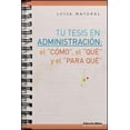 thumbnail image 1 of Tu tesis en Administración: el "cómo",, de Mayoral Luisa, 1 of 2