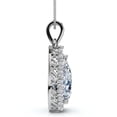 thumbnail image 2 of Pompeii Certified 3.40Ct Pear Shape Diamond Halo Dangle Penadnt 14k Gold Lab Grown 1", 2 of 7