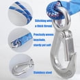 thumbnail image 6 of Heavy Duty Tree Swing Ropes, Hammock Tree Straps Hanging Kit, for Indoor Outdoor Tree Branch Camping Swings Hammock Playground Set Accessories,Fast & Easy to Hang(1.64ft,19.7",2 Pack ),Blue, 6 of 9