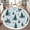 Color 1, variant on Washable Non Slip 3ft Round Rug, Ethereal Black White Floral Soft Grey Circle Area Rugs with Tassels Carpet for Nursery Bedroom Living Room Playroom Tent rug Tent Castle