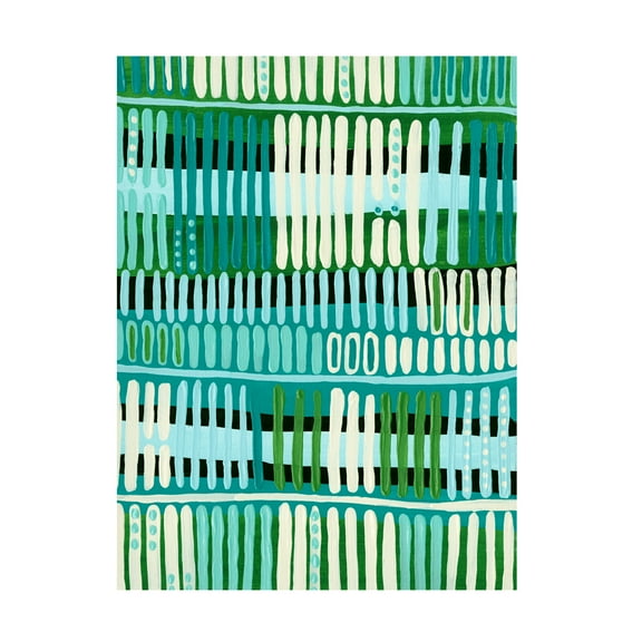 Regina Moore 'Teal Pattern I' Canvas Art