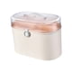 thumbnail image 4 of Organizador de almacenamiento para el hogar, caja organizadora con tapa y asa, dos compartimentos Rosa, 4 of 9