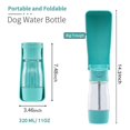 thumbnail image 5 of Botella de agua portátil para perros, botella de agua de viaje para perros, dispensador plegable de botella de agua para mascotas a prueba de fugas FO, 5 of 5