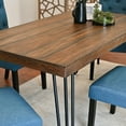 thumbnail image 6 of Roundhill Furniture Ashford 5-Pc Dining Set, Hairpin Dining Table with 4 Chairs, Blue, 6 of 11