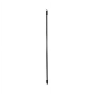 Boardwalk Fiberglass Broom Handle, Nylon Plastic Threaded End, 1" dia x 60", Black, Each