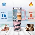 thumbnail image 4 of Insulated Dog Lover Tumbler for Women - 40oz Leakproof Travel Mug with Handle & Straw - Cute Puppy Gift Coffee Cup, 4 of 7