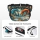 thumbnail image 5 of Disketp Red Blue Dragon Battle Epic Riñonera de Doble Capa, Bolsa de Cintura Ajustable para Viajes, Correr y Senderismo, Riñonera Ligera para Hombre y Mujer, 5 of 9