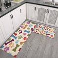 thumbnail image 2 of Paw Prints and Bones Kitchen Rugs Sets Of 2,Anti Fatigue Kitchen Mat Rugs Non Slip Washable,Decorative Kitchen Floor Mats for Kitchen,Sink,Laundry,17"x30"+17"x47", 2 of 7